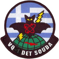 Fleet Air Reconnaissance Squadron 1 (VQ-1) Detachment Souda
Established as Special Electronic Search Project in Oct 1951. Redesignated Detachment Able, Airborne Early Warning Squadron ONE (VW-1) on 12 May 1953. Reorganized as Detachment Able, Airborne Early Warning Squadron THREE (VW-3) on 1 Jun 1954. Redesignated Electronic Countermeasures Squadron ONE (VQ-1) on 1 Jun 1955; Fleet Air Reconnaissance Squadron ONE (FAIRECONRON ONE) in Jan 1960-.

Lockheed EP-3E Aries II

