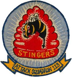 Attack Squadron 113 (VA-115)
VA-113 "Stingers"
1956-1961
 Grumman F9F-8B Cougar*
Douglas A4D-1 (A-4A); A4D-2 (A-4B) Skyhawk 

