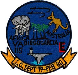 Attack Squadron 115 (VA-115) INDIAN OCEAN CRUISE 1979-1980
VA-115
1979-1980
Grumman A-6E; KA-6D Intruder

