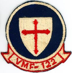 Marine Fighter Squadron 122 (VMF-122)  
VMF-122 "Crusaders"
1957-1962 5th Design
F-8 Crusader
