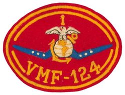 Marine Fighting Squadron 124 (VMF-124)
VMF-124 "Whistling Death"
1943 1st Design
F-4U-1 Corsair

