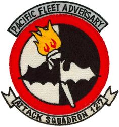 Attack Squadron 127 (VA-127)
VA-127 "Desert Bogeys"
1962-1970's
Grumman TF-9J (prevously F9F-8T) Cougar.
Douglas TA-4F; A-4F; A-4E; TA-4J Skyhawk.
Northrop F-5 Tigger II

24 Jul 1961: VF-126 detachment arrives at NAS Lemoore.
15 Jun 1962: VA-127 is formed from the VF-126 detachment.
01 Mar 1987: VA-127 is redesignated VFA-127.
23 Mar 1996: VFA-127 is disestablished.

