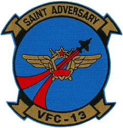 Fighter Squadron Composite 13 (VFC-13)
VFC-13 "Saints"
Established as Fighter Squadron 753 (VF-753) in 1946;  VF-753 absorbed VSF-76 & VSF-86 and redesignated Fleet Composite Squadron Thirteen (VC-13) on 1 Sep1973; Fighter Composite Squadron Thirteen (VFC-13) on 22 Apr 1988-.
Vought F-8H Crusader 1973
Douglas A-4L Skyhawk 1974
Douglas TA-4F Skyhawk 1976
Douglas TA-4J Skyhawk 1976
Douglas A-4E Skyhawk 1983
Douglas A-4F Skyhawk 1988
McDonnell Douglas Boeing F/A-18 Hornet 1993
McDonnell Douglas F5-E/F Tiger II 1996


