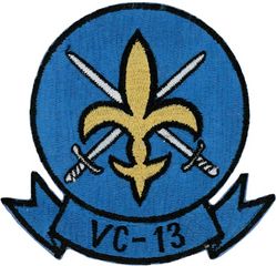 Composite Squadron 13 (VC-13)
VC-13 "Saints"
Established as Fighter Squadron 753 (VF-753) in 1946;  VF-753 absorbed VSF-76 & VSF-86 and redesignated Fleet Composite Squadron Thirteen (VC-13) on 1 Sep1973; Fighter Composite Squadron Thirteen (VFC-13) on 22 Apr 1988-.
Vought F-8H Crusader 1973
Douglas A-4L Skyhawk 1974
Douglas TA-4F Skyhawk 1976
Douglas TA-4J Skyhawk 1976
Douglas A-4E Skyhawk 1983
Douglas A-4F Skyhawk 1988
McDonnell Douglas Boeing F/A-18 Hornet 1993
McDonnell Douglas F5-E/F Tiger II 1996

