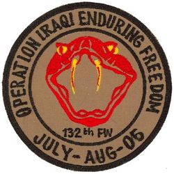 132d Fighter Wing Operation IRAQI FREEDOM and ENDURING FREEDOM 
Keywords: desert