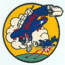 Attack Squadron 16A (VA-16A)
Established as Torpedo Squadron ONE HUNDRED FIFTY THREE (VT-153) on 26 Mar 1945. Redesignated Attack Squadron SIXTEEN A (VA-16A) on 15 Nov 1946, Attack Squadron ONE HUNDRED FIFTY FIVE (VA-155) on 15 Jul 1948. Disestablished on 30 Nov 1949. 

Insignia approved on 12 Jun 1947. Insignia changed in Feb 1949.

