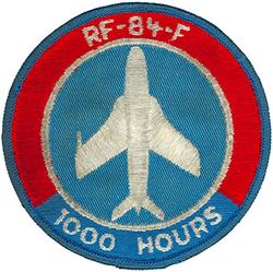 160th Tactical Reconnaissance Squadron RF-84F 1000 Hours
