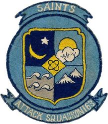 Attack Squadron 163 (VA-163)
VA-163 "Saints"
1960-1971
Douglas A4D-2 (A-4B); A4D-5 (A-4E); TA-4F Skyhawk
