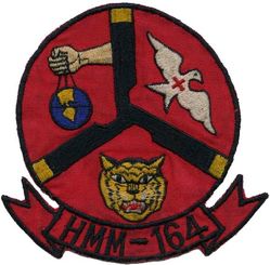 Marine Medium Helicopter Squadron 164 (HMM-164)
HMM-164 "Vietnam's Flying Death"
1966-1969
CH-46 Sea Knight 
