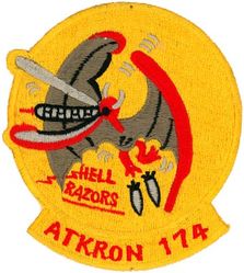 Attack Squadron 174 (VA-174)
VA-174 "Hellrazors"
1966-late 1960's
Vought A-7A; A-7B Corsair II
