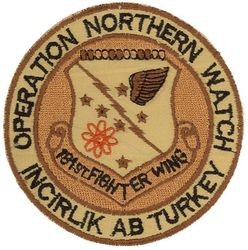 181st Fighter Wing Operation NORTHERN WATCH
Keywords: desert
