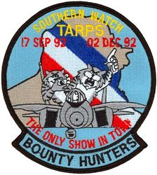 Fighter Squadron 2 (VF-2) Operation SOUTHERN WATCH 1992
Established as Fighter Squadron TWO (VF-2) "Bounty Hunters" on 14 Oct 1972. Redesignated Strike Fighter Squadron TWO (VFA-2) on 1 Jul 2003-.

1 Aug 1992-30 Jan 1993, USS Ranger (CV-61), CVW-2, Grumman F-14A Tomcat


