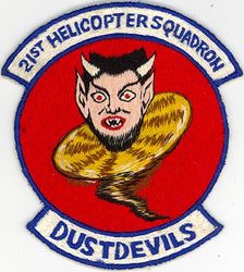 21st Helicopter Squadron
Lineage. Constituted 21st Pursuit Squadron (Interceptor) on 22 Dec 1939. Activated on 1 Feb 1940. Inactivated on 2 Apr 1946. Consolidated (19 Sep 1985) with the 21st Helicopter Squadron, which was constituted on 24 Feb 1956. Activated on 9 Jul 1956. Inactivated on 15 Oct 1957. Activated on 30 Jun 1967. Organized on 15 Jul 1967. Redesignated 21st Special Operations Squadron on 1 Aug 1968. Inactivated on 22 Sep 1975. Activated on 1 May 1988.

