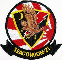Sea Control Squadron 21 (VS-21)
Established as Torpedo Squadron FORTY ONE (VT-41) on 26 Mar 1945. Redesignated Attack Squadron ONE E (VA-1E) on 15 Nov 1946. Attack Squadron ONE E (VA-1E) and Fighter Squadron ONE E (VF-1E) were merged into Composite Squadron TWO ONE (VC-21) on 1 Sep 1948. Redesignated Air Anti-Submarine Squadron TWO ONE (AIRASRON 21 or VS-21) on 23 Apr 1950; Sea Control Squadron TWO ONE (VS-21) on 1 Oct 1993. Disestablished on 28 Feb 2005.

Grumman AF-2 Guardian, 1950-1955
Grumman S2F-1/2/2E Tracker, 1955-1974
Lockheed S-3A/B Viking, 1974-2005

