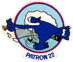 Patrol Squadron 22 (VP-22) (3rd) 
Established as Bombing Squadron ONE HUNDRED TWO (VB-102) on 15 Feb 1943. Redesignated Patrol Bombing Squadron ONE HUNDRED TWO (VPB-102) on 1 Oct 1944; Redesignated Patrol Squadron ONE HUNDRED TWO (VP-102) on 15 May 1946; Heavy Patrol Squadron (Landplane) TWO (VP-HL-2) on 15 Nov 1946; Patrol Squadron TWENTY TWO (VP-22) (3rd) "Blue Geese" on 1 Sep 1948. Disestablished on 31 Mar 1994.

Consolidated PB4Y-2 Privateer   
Lockheed P2V-4/5/5F Neptune

Insignia (2nd) approved on 9 Oct 1951.
USA made.

