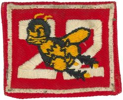 22d Fighter-Day Squadron and 22d Tactical Fighter Squadron 
Hat patch.
