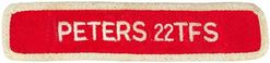 22d Tactical Fighter Squadron Name Tag

