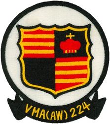 Marine All Weather Attack Squadron 224 
VMA(AW)-224 
1970 1st Design
A-6A Intruder
