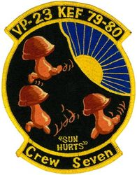 Patrol Squadron 23 (VP-23) (3rd) Crew 7 Keflavik Deployment 1979-1980
Established as Weather Reconnaissance Squadron THREE (VPW-3) on 17 May 1946. Redesignated Meteorology Squadron THREE (VPM-3) on 15 Nov 1946; Heavy Patrol Squadron (Landplane) THREE (VP-HL-3) on 8 Dec 1947, the second squadron to be assigned the VP-HL-3 designation. Redesignated Patrol Squadron TWENTY THREE (VP-23) (3rd) “Seahawks” on 1 Sep 1948. Disestablished on 28 Feb 1995.

Lockheed P-3C UII Orion

