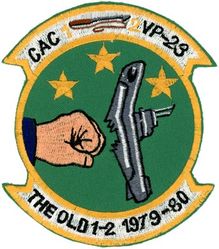 Patrol Squadron 23 (VP-23) (3rd) Combat Aircrew 12
Established as Weather Reconnaissance Squadron THREE (VPW-3) on 17 May 1946. Redesignated Meteorology Squadron THREE (VPM-3) on 15 Nov 1946; Heavy Patrol Squadron (Landplane) THREE (VP-HL-3) on 8 Dec 1947, the second squadron to be assigned the VP-HL-3 designation. Redesignated Patrol Squadron TWENTY THREE (VP-23) (3rd) “Seahawks” on 1 Sep 1948. Disestablished on 28 Feb 1995.

Lockheed P-3C UII Orion

