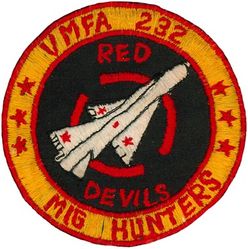 Marine Fighter Attack Squadron 232 (VMFA-232) MIG Hunters Morale
VMFA-232 "Red Devils"
