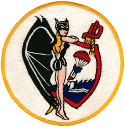Patrol Squadron 24 (VP-24) 
Established as Bombing Squadron ONE HUNDRED FOUR (VB-104) on 10 Apr 1943. Redesignated Patrol Bombing Squadron ONE HUNDRED FOUR (VPB-104) on 1 Oct 1944; Patrol Squadron ONE HUNDRED FOUR (VP-104) on 15 May 1946; Redesignated Heavy Patrol Squadron (Landplane) FOUR (VP-HL-4) on 15 Nov 1946; Patrol Squadron TWENTY FOUR (VP-24) (3rd) “Batmen” on 1 Sep 1948; Attack Mining Squadron THIRTEEN (VA-HM-13) on 1 Jul 1956; Redesignated Patrol Squadron TWENTY FOUR (VP-24) on 1 Jul 1959. Disestablished on 30 Apr 1995.

Lockheed PV-27S Neptune
Lockheed P-3B/C Orion

Insignia approved on 23 Jan 1951.
Japanese made.


