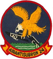Air Anti-Submarine Squadron 24 (VS-24)
Established as Bomber Squadron SEVENTEEN (VB-17) on 1 Jan 1943. Redesignated Attack Squadron FIVE B (VA-5B) on 15 Nov 1946; Attack Squadron SIXTY FOUR (VA-64) on 1 Sep 1948; Composite Squadron TWENTY FOUR on 8 Apr 1949; Air Anti-Submarine Squadron TWENTY FOUR (VS-24) on 20 Apr 1950. Disestablished on 1 Jun 1956. Reestablished on 25 May 1960. Disestablished on 31 Mar 2007.

Grumman TBM-3E Avenger, 1949 - 1951			
Grumman AF-2S/W Guardian, 1951-1954 		
Grumman S2F-1 (S-2A) Tracker, 1954-1956, 1960-1963			
Grumman S-2F/E/G Tracker, 1963-1975		
Lockheed S-3A/B Viking, 1975-2007

