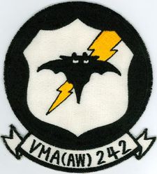 Marine All Weather Attack Squadron 242
VMA(AW)-242 "Bats"
1966-1970
A-6A Intruder 
