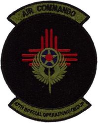27th Special Operations Group
Established as 27 Bombardment Group (Light) on 22 Dec 1939. Activated on 1 Feb 1940. Redesignated: 27 Fighter Bomber Group on 23 Aug 1943; 27 Fighter Group on 30 May 1944. Inactivated on 7 Nov 1945. Activated on 20 Aug 1946. Redesignated 27 Fighter-Escort Group on 1 Feb 1950. Inactivated on 16 Jun 1952. Redesignated: 27 Tactical Fighter Group on 31 Jul 1985; 27 Operations Group on 28 Oct 1991. Activated on 1 Nov 1991. Redesignated: 27 Special Operations Group on 1 Oct 2007-.
Keywords: subdued