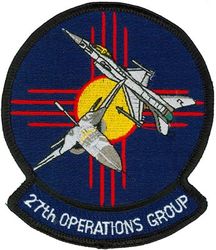 27th Operations Group F-111 and F-16
