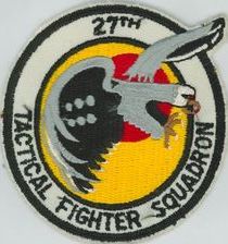 27th Tactical Fighter Squadron
Organized as 21 Aero Squadron on 15 Jun 1917. Redesignated as: 27 Aero Squadron on 23 Jun 1917; 27 Squadron (Pursuit) on 14 Mar 1921; 27 Pursuit Squadron on 25 Jan 1923; 27 Pursuit Squadron (Interceptor) on 6 Dec 1939; 27 Pursuit Squadron (Fighter) on 12 Mar 1941; 27 Fighter Squadron (Twin Engine) on 15 May 1942; 27 Fighter Squadron, Two Engine, on 28 Feb 1944. Inactivated on 16 Oct 1945. Redesignated as: 27 Fighter Squadron, Single Engine, on 5 Apr 1946; 27 Fighter Squadron, Jet Propelled, on 20 Jun 1946. Activated on 3 Jul 1946. Redesignated as: 27 Fighter Squadron, Jet, on 15 Jun 1948; 27 Fighter-Interceptor Squadron on 16 Apr 1950; 27 Tactical Fighter Squadron on 1 Jul 1971; 27 Fighter Squadron on 1 Nov 1991-.
