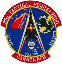 27th Tactical Fighter Wing Gaggle
Gaggle: 522d Tactical Fighter Squadron, 523d Tactical Fighter Squadron & 524th Tactical Fighter Squadron. 
