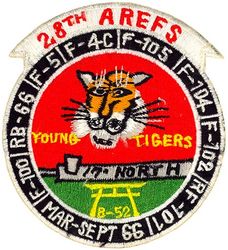 28th Air Refueling Squadron, Heavy Young Tiger Tanker Task Force Rotation 1966
Mar-Sep 1966
