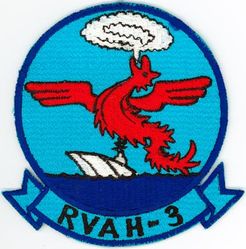 Reconnaissance Attack Squadron 3 (RVAH-3) 
Established as Heavy Attack Squadron Three (VAH-3) "Sea Dragons" on 15 Jun 1956. Redesignated: Reconnaissance Attack Squadron Three (RVAH-3) on 1 Jul 1964. Disestablished on 17 Aug 1979.

Douglas A3D-1/2 Skywarrior, 1955-79

