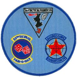 3d Tactical Fighter Wing Gaggle
Gaggle: 3d Tactical Fighter Squadron, 90th Tactical Fighter Squadron & 26th Aggressor Squadron. 
