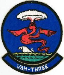 Heavy Attack Squadron 3 (VAH-3)  
Established as Heavy Attack Squadron Three (VAH-3) "Sea Dragons" on 15 Jun 1956. Redesignated: Reconnaissance Attack Squadron Three (RVAH-3) on 1 Jul 1964. Disestablished on 17 Aug 1979.

Douglas A3D-1/2 Skywarrior, 1955-79

