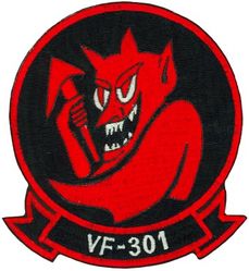 Fighter Squadron 301 (VF-301)
VF-301 "Devils Deciples"
Established on 1 Oct 1970-31 Dec 1994.
Vought F-8J Crusader
McDonnell Douglas F-4B/N/S Phantom II
Grumman F-14 Tomcat
