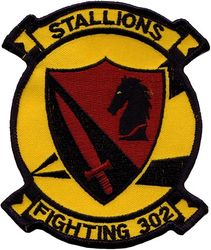 Fighter Squadron 302   (VF-302)
VF-302 "Stallions" 
Established on 21 May 1971-31 Dec 1994.
Vought F-8J/K Crusader
McDonnell Douglas F-4B/N/S Phantom II
Grumman F-14A Tomcat
