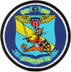 Fighter Squadron 32 (VF-32) F-14 Tomcat Tactical Airborne Reconnaissance Pod System Morale
VF-32 "Swordsmen"
1980's
Grumman F-14A/B Tomcat
