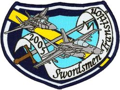 Fighter Squadron 32 (VF-32) F-14 to F-18 Transition
VF-32 "Swordsmen"
2005
Grumman F-14B Tomcat
McDonnell Douglas  F/A-18F Super Hornet
