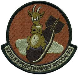 323d Expeditionary Reconnaissance Squadron Pocket Tab
Constituted 323d Bombardment Squadron (Heavy) on 28 Jan 1942. Activated on 15 Apr 1942. Inactivated on 7 Nov 1945. Redesignated 323d Reconnaissance Squadron on 11 Jun 1947. Activated on 1 Jul 1947. Inactivated on 10 Nov 1948. Redesignated 323d Strategic Reconnaissance Squadron on 16 May 1949, Activated on 1 Jun 1949. Redesignated 323d Strategic Reconnaissance Squadron (Medium) on 1 Nov 1950. Inactivated on 8 Nov 1957. Redesignated 323d Expeditionary Reconnaissance Squadron in 2013-.
Keywords: OCP