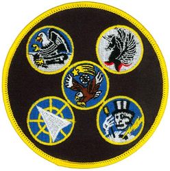 325th Tactical Training Wing Gaggle
Gaggle: 1st Tactical Fighter Training Squadron, 2d Tactical Fighter Training Squadron, 95th Tactical Fighter Training Squadron, 325th Weapons Controller Training Squadron & 325th Tactical Training Squadron. 

