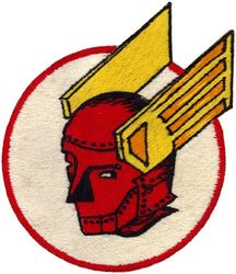 327th Fighter-Interceptor Squadron
Constituted 327th Fighter Squadron on 24 Jun 1942. Activated on 10 Jul 1942. Disbanded on 31 Mar 1944. Reconstituted, and redesignated 327th Fighter Interceptor Squadron, on 20 Jun 1955. Activated 18 Aug 1955, inactivated 25 Mar 1960.

Insignia Approved on 14 Oct 1942. Japanese made, fully embroidered.
