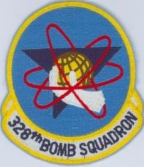 328th Bomb Squadron
Constituted 328 Bombardment Squadron (Heavy) on 28 Jan 1942. Activated on 1 Mar 1942. Redesignated: 328 Bombardment Squadron, Heavy on 20 Aug 1943; 328 Bombardment Squadron, Very Heavy on 23 May 1945; 328 Bombardment Squadron, Medium on 28 May 1948; 328 Bombardment Squadron, Heavy on 1 Feb 1955; 328 Bomb Squadron on 1 Sep 1991. Inactivated on 15 Jun 1994.
Emblem. Approved on 12 Apr 1955.

