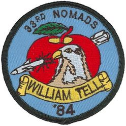 33d Tactical Fighter Wing William Tell 1984 Competition (REPRODUCTION)
