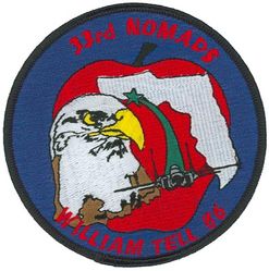 33d Tactical Fighter Wing William Tell Competition 1986
Patch done after meet and not used by team.
