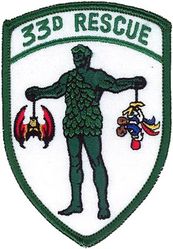 33d Rescue Squadron Jolly Green Morale
Constituted as 33 Air Rescue Squadron on 17 Oct 1952. Activated on 14 Nov 1952. Discontinued on 18 Mar 1960. Organized on 18 Jun 1961. Redesignated as: 33 Air Recovery Squadron on 1 Jul 1965; 33 Aerospace Rescue and Recovery Squadron on 8 Jan 1966. Inactivated on 1 Oct 1970. Activated on 1 Jul 1971. Redesignated as: 33 Air Rescue Squadron on 1 Jun 1989; 33 Rescue Squadron on 1 Feb 1993.
