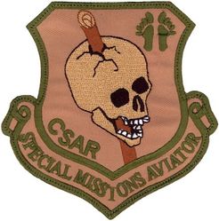 33d Rescue Squadron Combat Search and Rescue Special Missions Aviator
Constituted as 33 Air Rescue Squadron on 17 Oct 1952. Activated on 14 Nov 1952. Discontinued on 18 Mar 1960. Organized on 18 Jun 1961. Redesignated as: 33 Air Recovery Squadron on 1 Jul 1965; 33 Aerospace Rescue and Recovery Squadron on 8 Jan 1966. Inactivated on 1 Oct 1970. Activated on 1 Jul 1971. Redesignated as: 33 Air Rescue Squadron on 1 Jun 1989; 33 Rescue Squadron on 1 Feb 1993-.


Keywords: desert