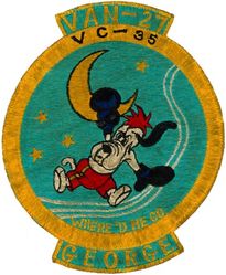 Composite Squadron 35 (VC-35) Detachment George VAN-27
Established as Composite Squadron THIRTY FIVE (VC-35) on 25 May 1950. Redesignated Attack Squadron (All Weather) THIRTY FIVE (VA(AW)-35) on 1 July 1956. Redesignated Attack Squadron ONE TWENTY TWO (VA-122) on 29 June 1959. Disestablished on 31 May 1991.

Deployment: 3 Mar 1954-11 Oct 1954, USS Boxer (CV-21), CVG-12, Douglas AD-4 Skyraider



