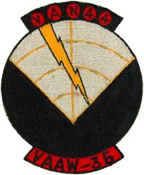 Attack Squadron (All Weather) 35 (VA(AW)-35) VAN-44
Established as Composite Squadron THIRTY FIVE (VC-35) on 25 May 1950. Redesignated Attack Squadron (All Weather) THIRTY FIVE (VA(AW)-35) on 1 July 1956. Redesignated Attack Squadron ONE TWENTY TWO (VA-122) on 29 June 1959. Disestablished on 31 May 1991.

Deployment: 16 Jul 1956-26 Jan 1957, USS Essex (CV-9), CVG-11, Douglas AD-5N Skyraider

